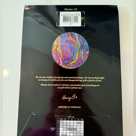 Honey Birdette Solange Rainbow Lingerie 5 Piece Set 30F, XXS - Picture 8 of 12